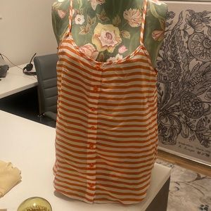 Orang and white stripes too